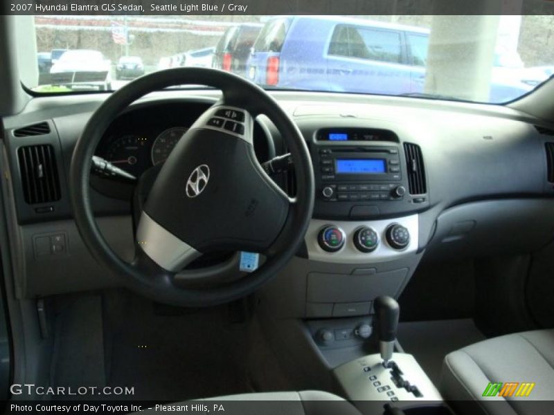 Seattle Light Blue / Gray 2007 Hyundai Elantra GLS Sedan