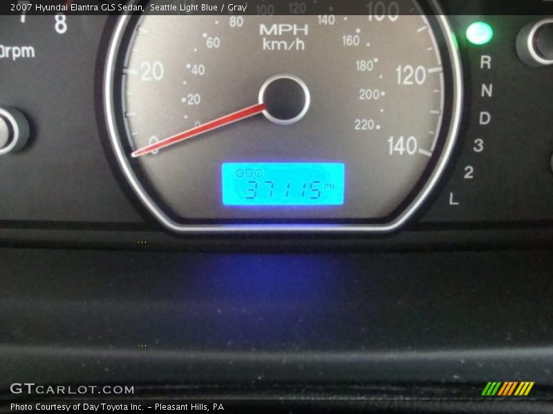 Seattle Light Blue / Gray 2007 Hyundai Elantra GLS Sedan