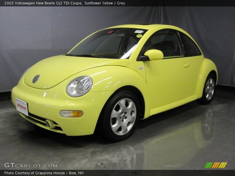 Sunflower Yellow / Grey 2003 Volkswagen New Beetle GLS TDI Coupe