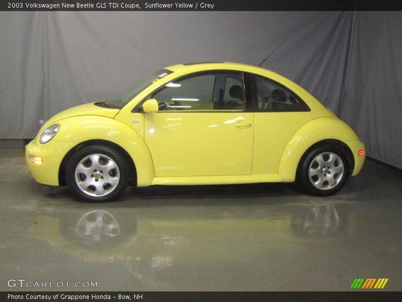 Sunflower Yellow / Grey 2003 Volkswagen New Beetle GLS TDI Coupe
