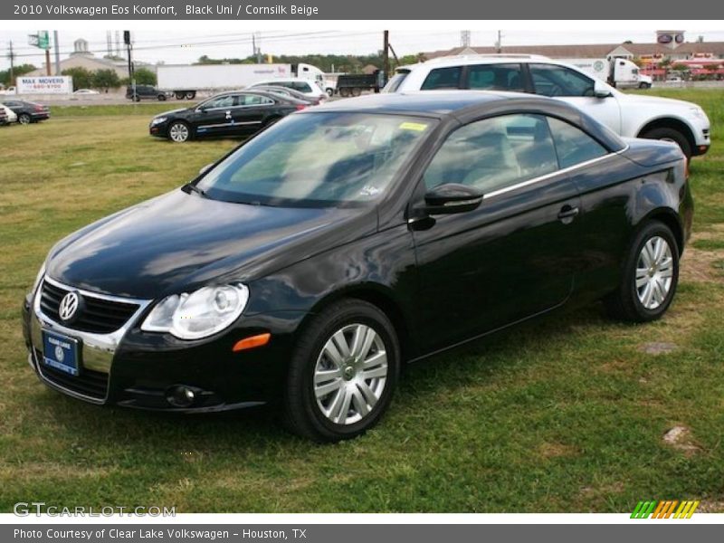 Black Uni / Cornsilk Beige 2010 Volkswagen Eos Komfort
