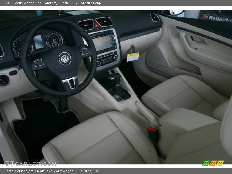 Black Uni / Cornsilk Beige 2010 Volkswagen Eos Komfort