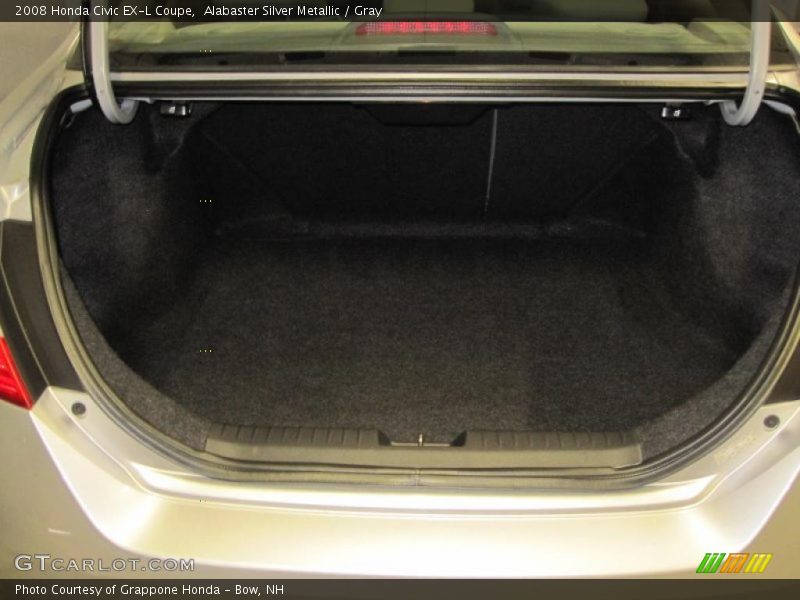 Alabaster Silver Metallic / Gray 2008 Honda Civic EX-L Coupe