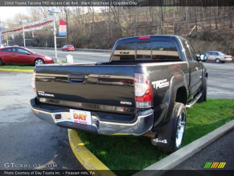 Black Sand Pearl / Graphite Gray 2009 Toyota Tacoma TRD Access Cab 4x4