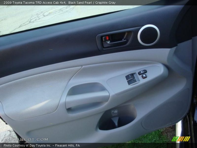 Black Sand Pearl / Graphite Gray 2009 Toyota Tacoma TRD Access Cab 4x4