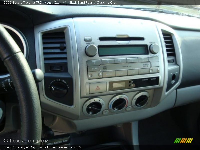Black Sand Pearl / Graphite Gray 2009 Toyota Tacoma TRD Access Cab 4x4