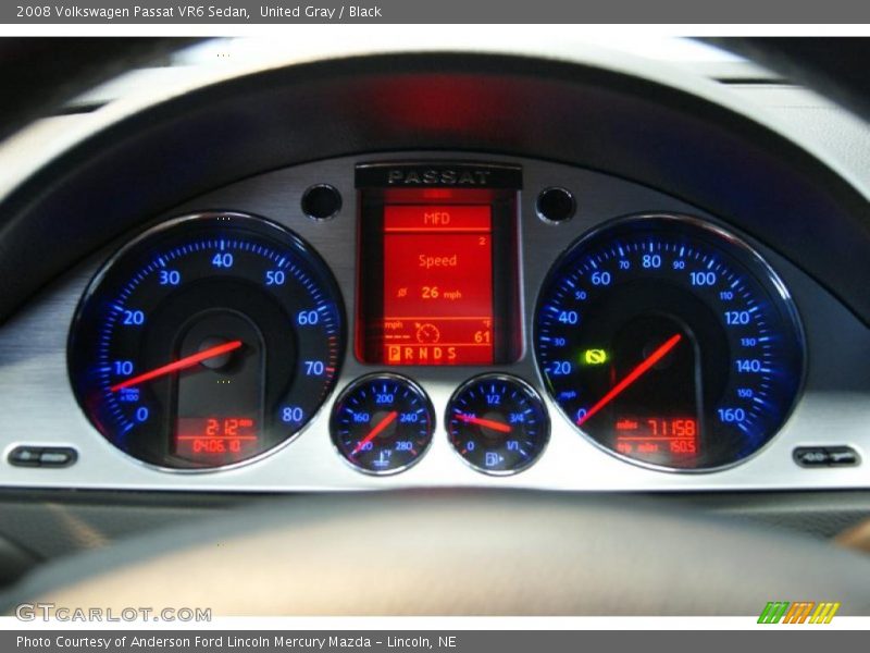 United Gray / Black 2008 Volkswagen Passat VR6 Sedan
