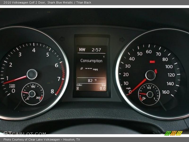 Shark Blue Metallic / Titan Black 2010 Volkswagen Golf 2 Door