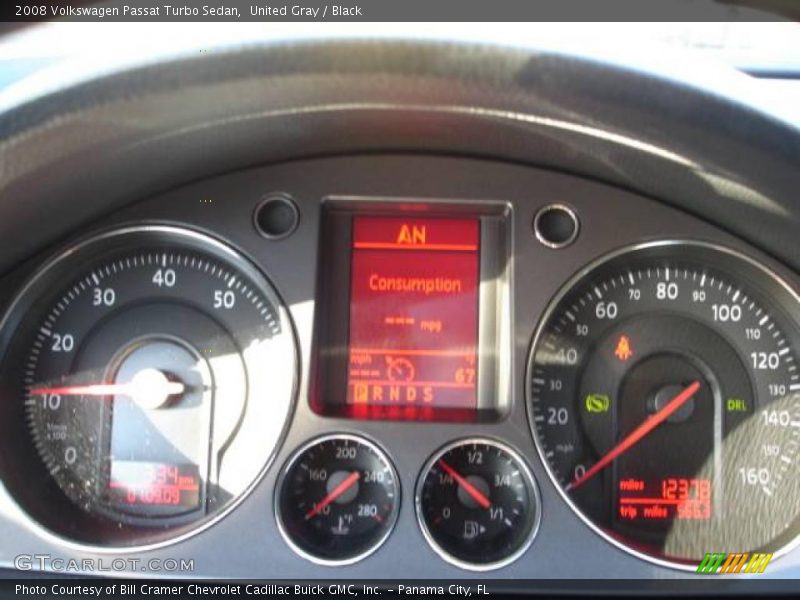 United Gray / Black 2008 Volkswagen Passat Turbo Sedan