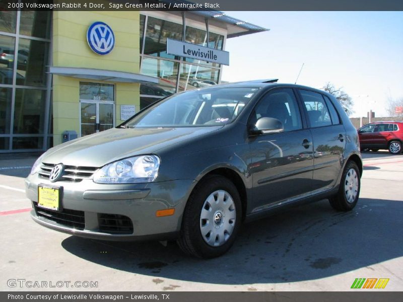 Sage Green Metallic / Anthracite Black 2008 Volkswagen Rabbit 4 Door