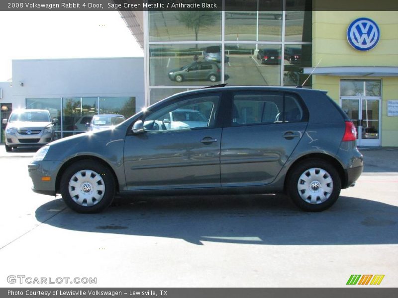 Sage Green Metallic / Anthracite Black 2008 Volkswagen Rabbit 4 Door