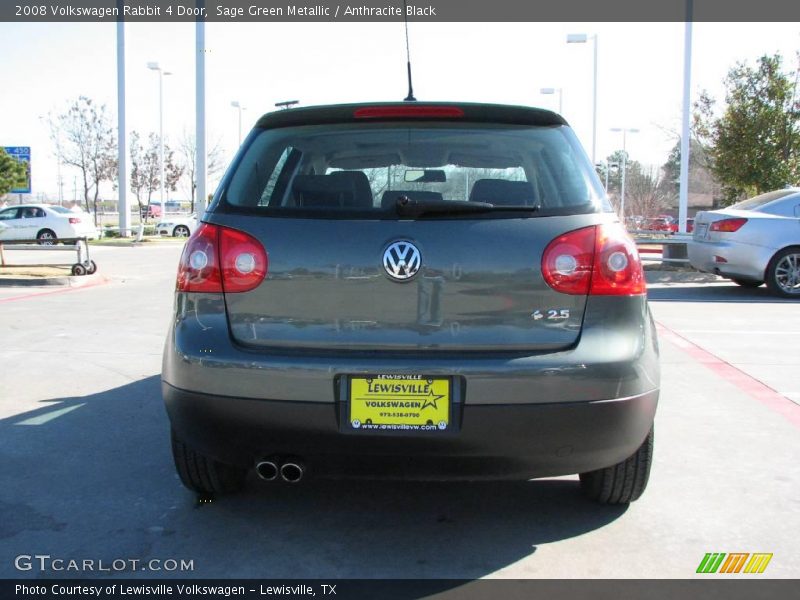 Sage Green Metallic / Anthracite Black 2008 Volkswagen Rabbit 4 Door