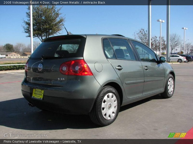 Sage Green Metallic / Anthracite Black 2008 Volkswagen Rabbit 4 Door