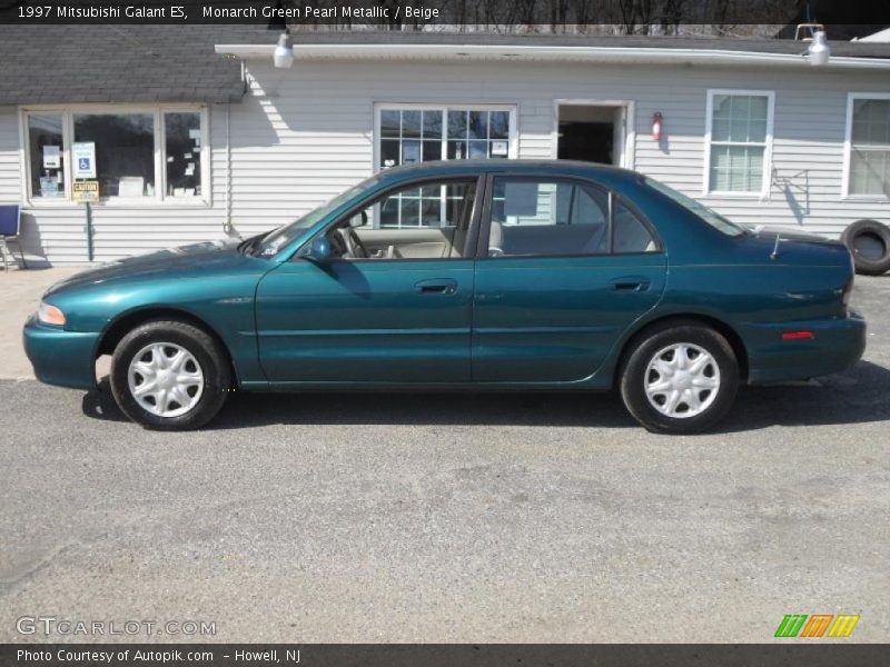  Monarch Green Pearl Metallic / Beige 1997 Mitsubishi Galant ES