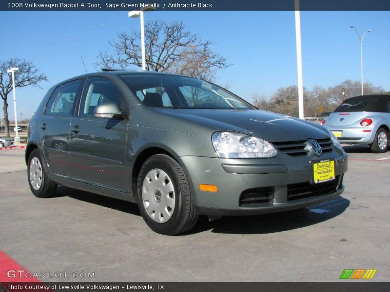 Sage Green Metallic / Anthracite Black 2008 Volkswagen Rabbit 4 Door