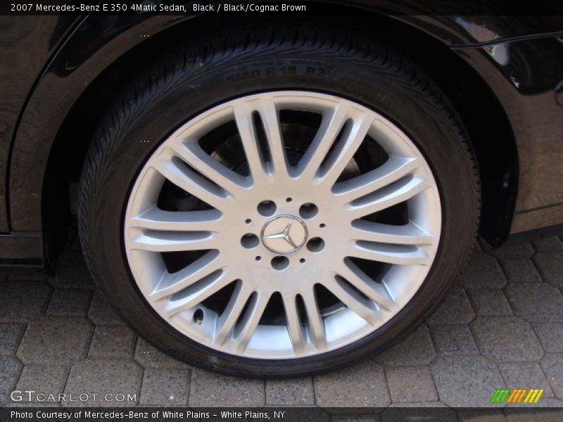 Black / Black/Cognac Brown 2007 Mercedes-Benz E 350 4Matic Sedan
