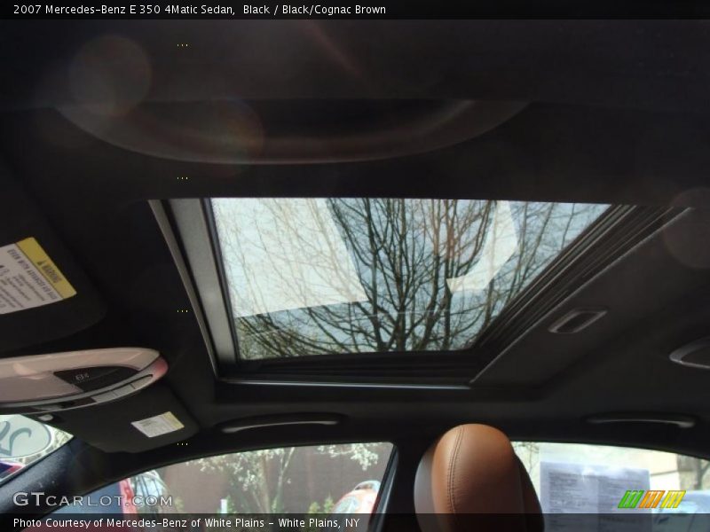 Black / Black/Cognac Brown 2007 Mercedes-Benz E 350 4Matic Sedan