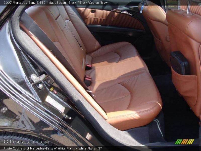 Black / Black/Cognac Brown 2007 Mercedes-Benz E 350 4Matic Sedan