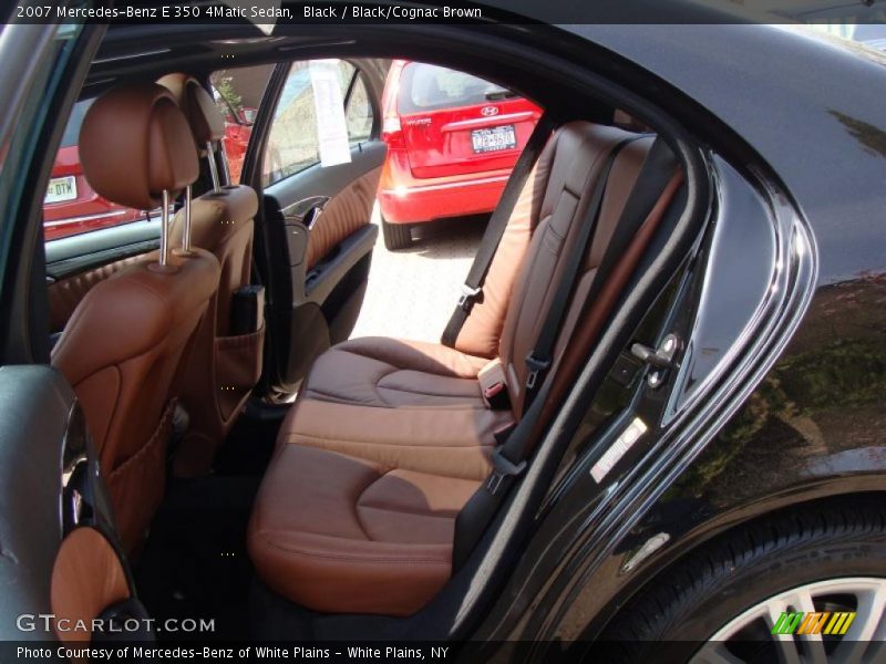 Black / Black/Cognac Brown 2007 Mercedes-Benz E 350 4Matic Sedan