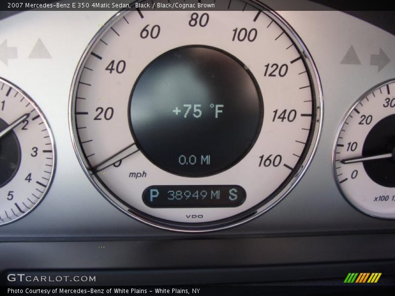 Black / Black/Cognac Brown 2007 Mercedes-Benz E 350 4Matic Sedan