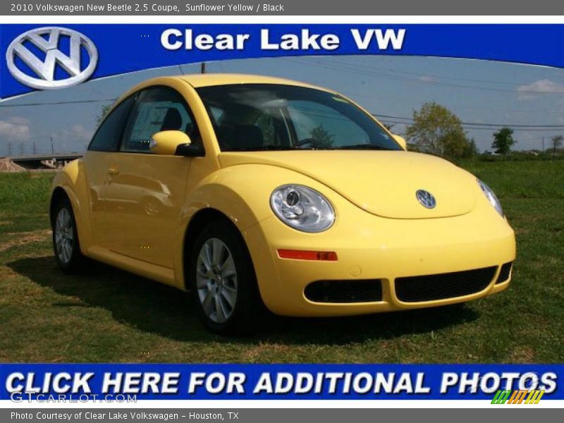 Sunflower Yellow / Black 2010 Volkswagen New Beetle 2.5 Coupe