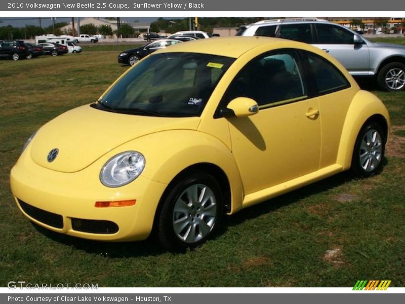Sunflower Yellow / Black 2010 Volkswagen New Beetle 2.5 Coupe