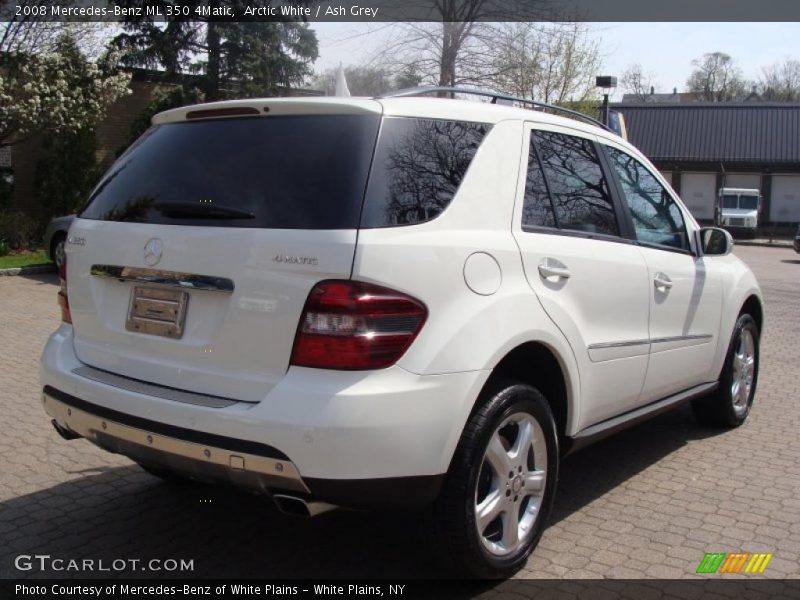 Arctic White / Ash Grey 2008 Mercedes-Benz ML 350 4Matic