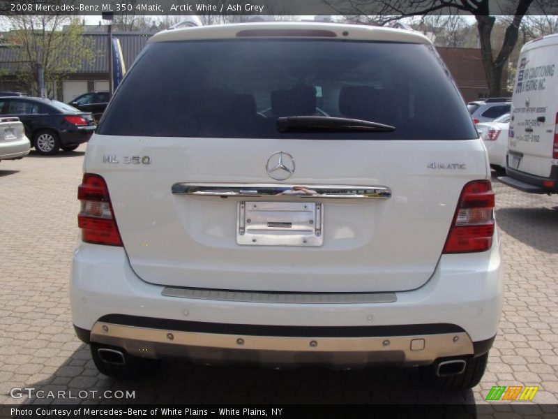 Arctic White / Ash Grey 2008 Mercedes-Benz ML 350 4Matic