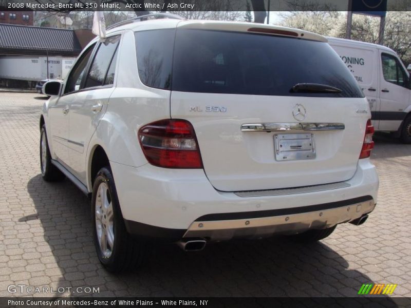 Arctic White / Ash Grey 2008 Mercedes-Benz ML 350 4Matic