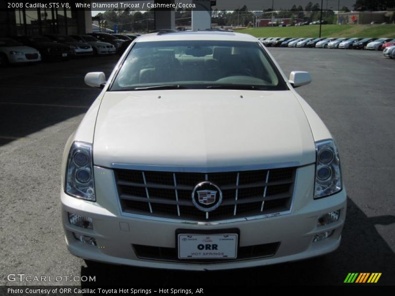 White Diamond Tricoat / Cashmere/Cocoa 2008 Cadillac STS V8