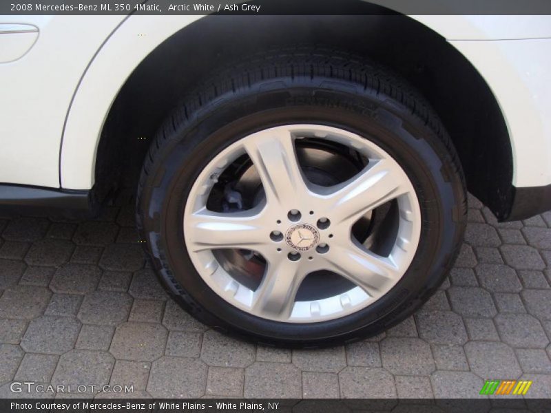 Arctic White / Ash Grey 2008 Mercedes-Benz ML 350 4Matic