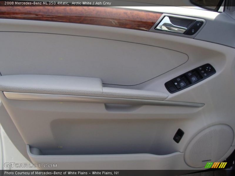 Arctic White / Ash Grey 2008 Mercedes-Benz ML 350 4Matic