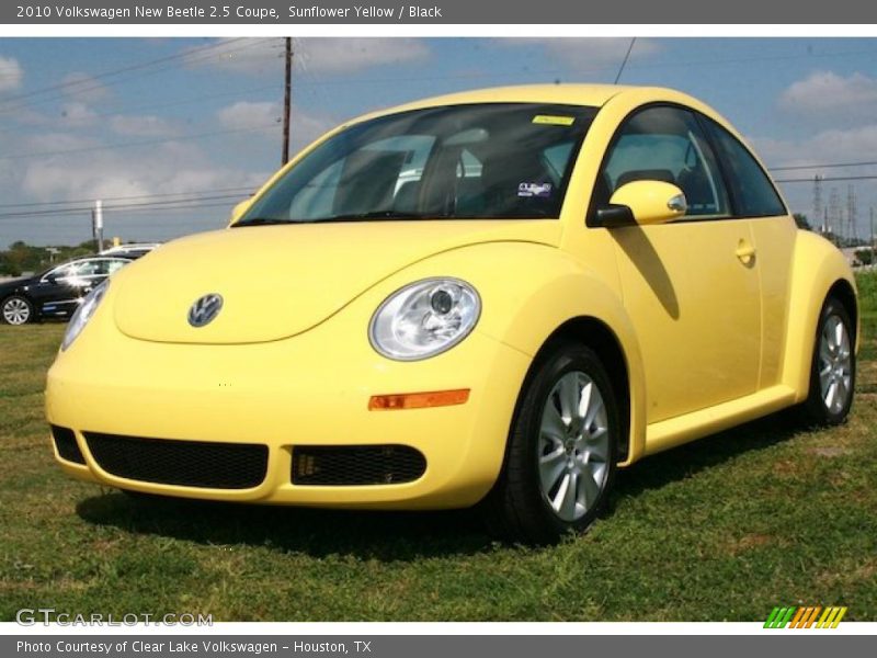 Sunflower Yellow / Black 2010 Volkswagen New Beetle 2.5 Coupe