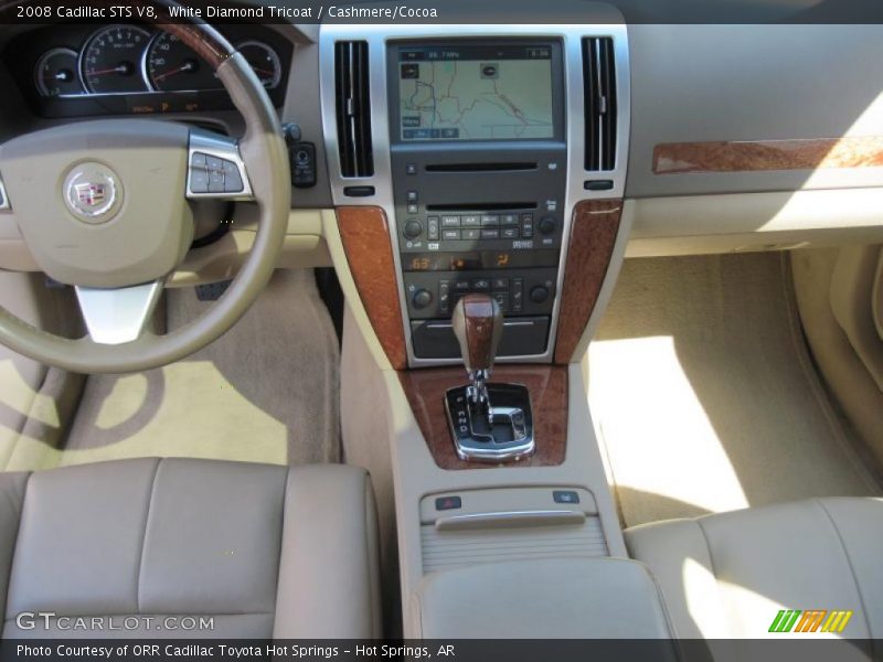 White Diamond Tricoat / Cashmere/Cocoa 2008 Cadillac STS V8