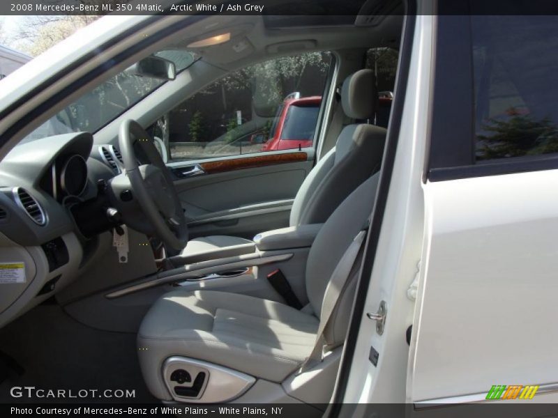 Arctic White / Ash Grey 2008 Mercedes-Benz ML 350 4Matic