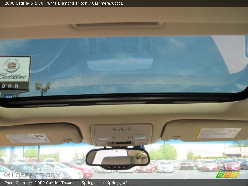 White Diamond Tricoat / Cashmere/Cocoa 2008 Cadillac STS V8