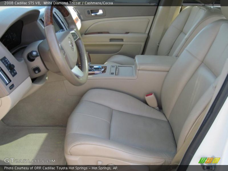 White Diamond Tricoat / Cashmere/Cocoa 2008 Cadillac STS V8