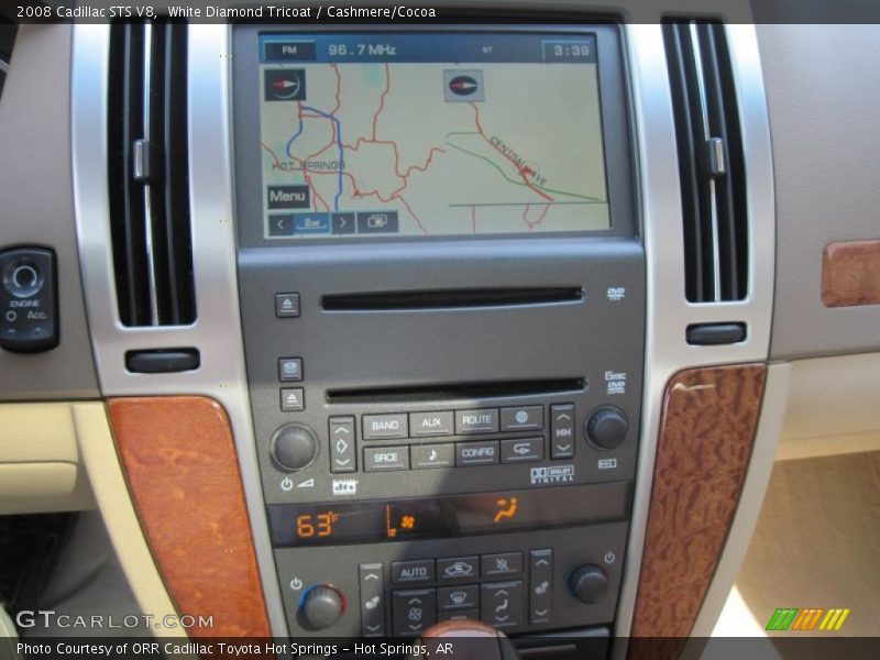 White Diamond Tricoat / Cashmere/Cocoa 2008 Cadillac STS V8