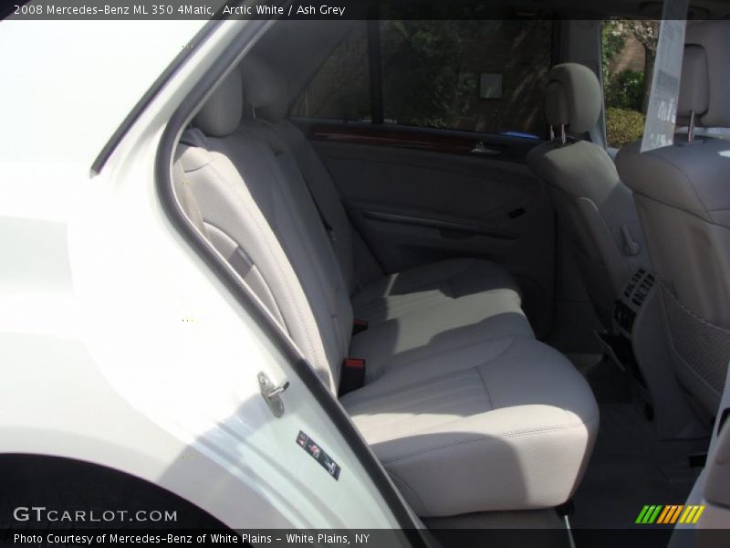 Arctic White / Ash Grey 2008 Mercedes-Benz ML 350 4Matic