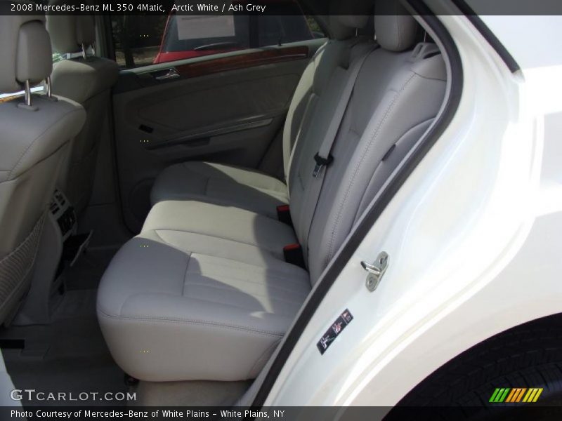 Arctic White / Ash Grey 2008 Mercedes-Benz ML 350 4Matic