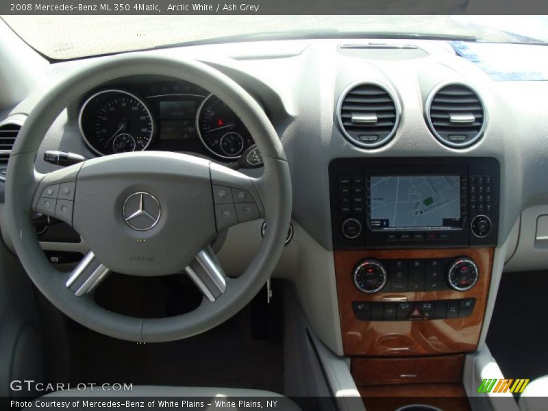 Arctic White / Ash Grey 2008 Mercedes-Benz ML 350 4Matic