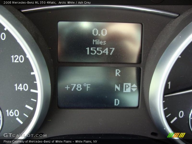 Arctic White / Ash Grey 2008 Mercedes-Benz ML 350 4Matic