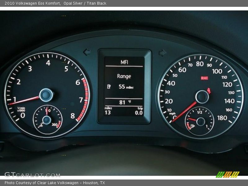 Opal Silver / Titan Black 2010 Volkswagen Eos Komfort