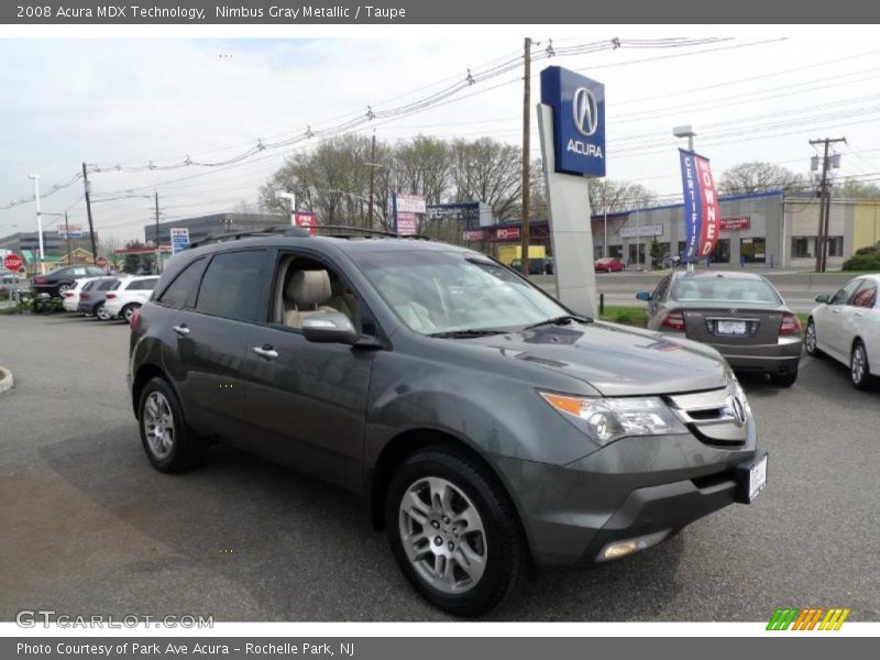Nimbus Gray Metallic / Taupe 2008 Acura MDX Technology