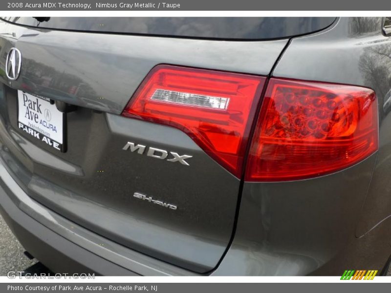 Nimbus Gray Metallic / Taupe 2008 Acura MDX Technology