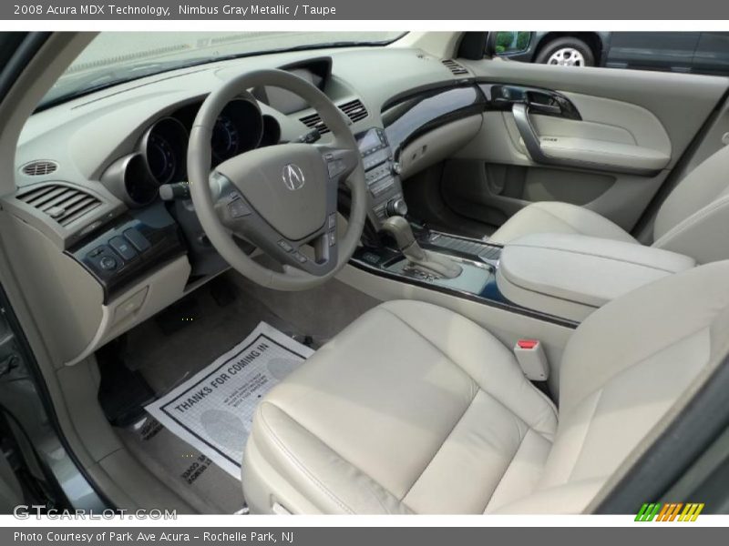 Nimbus Gray Metallic / Taupe 2008 Acura MDX Technology