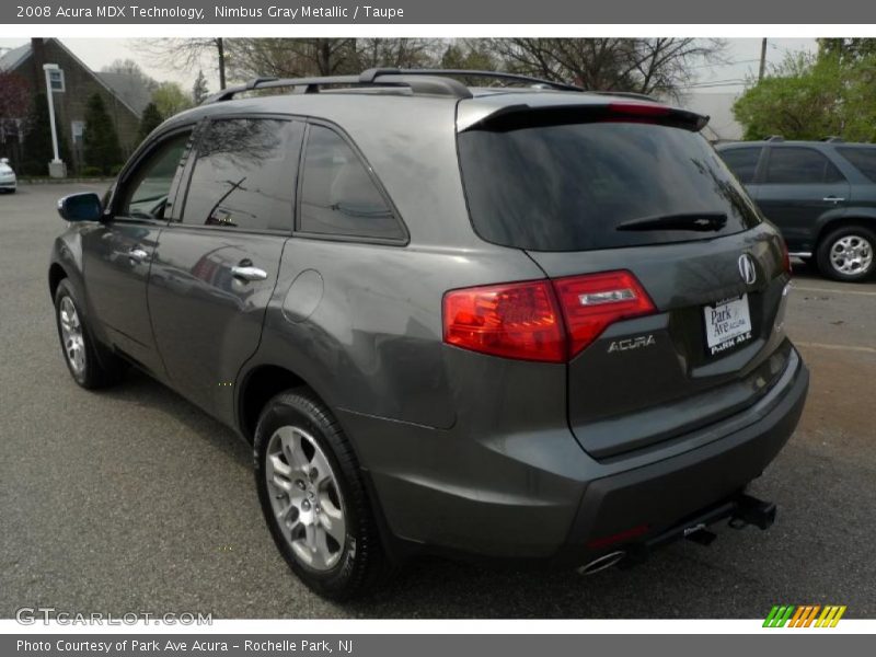 Nimbus Gray Metallic / Taupe 2008 Acura MDX Technology