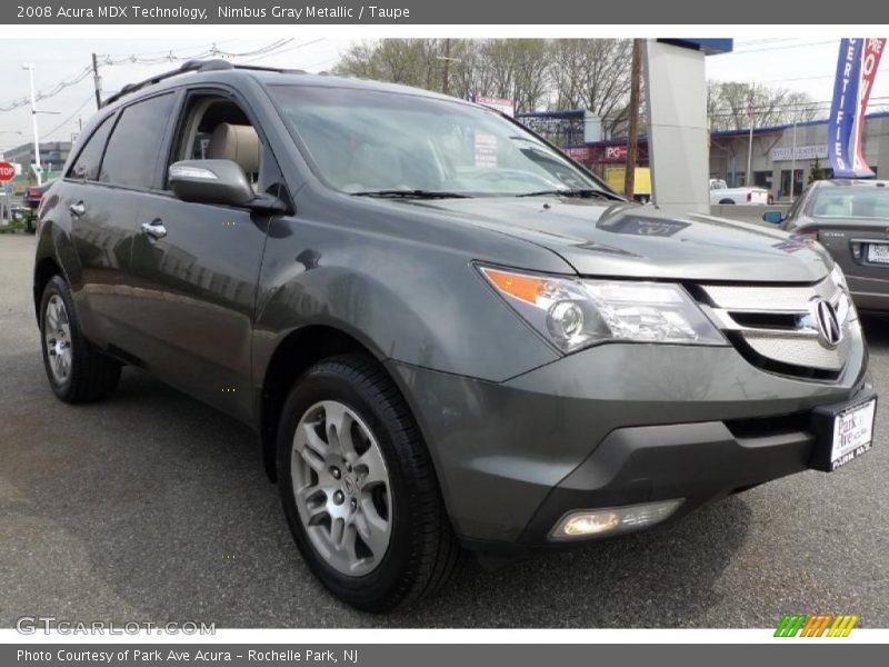 Nimbus Gray Metallic / Taupe 2008 Acura MDX Technology