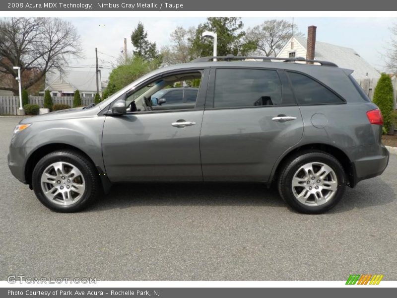 Nimbus Gray Metallic / Taupe 2008 Acura MDX Technology