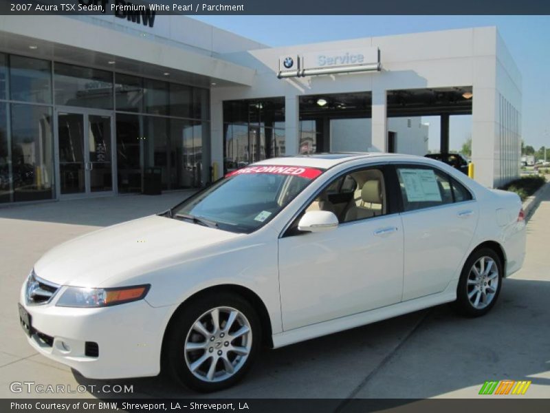 Premium White Pearl / Parchment 2007 Acura TSX Sedan